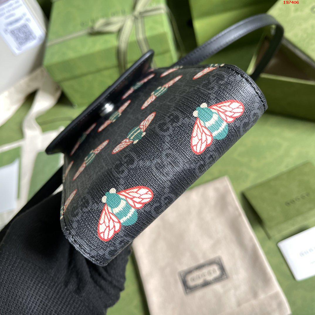 GUUCCCI 古奇 全套原廠綠盒包裝 G家最新手機包￥1280-頂級1:1精品高仿包包香港台灣批發價格推薦微信哪裡買