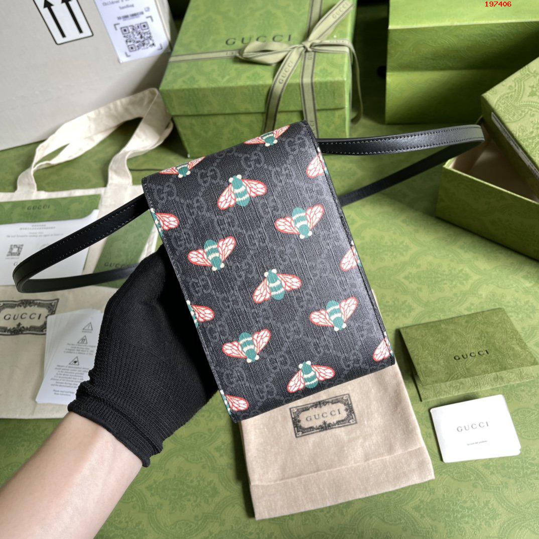 GUUCCCI 古奇 全套原廠綠盒包裝 G家最新手機包￥1280-頂級1:1精品高仿包包香港台灣批發價格推薦微信哪裡買