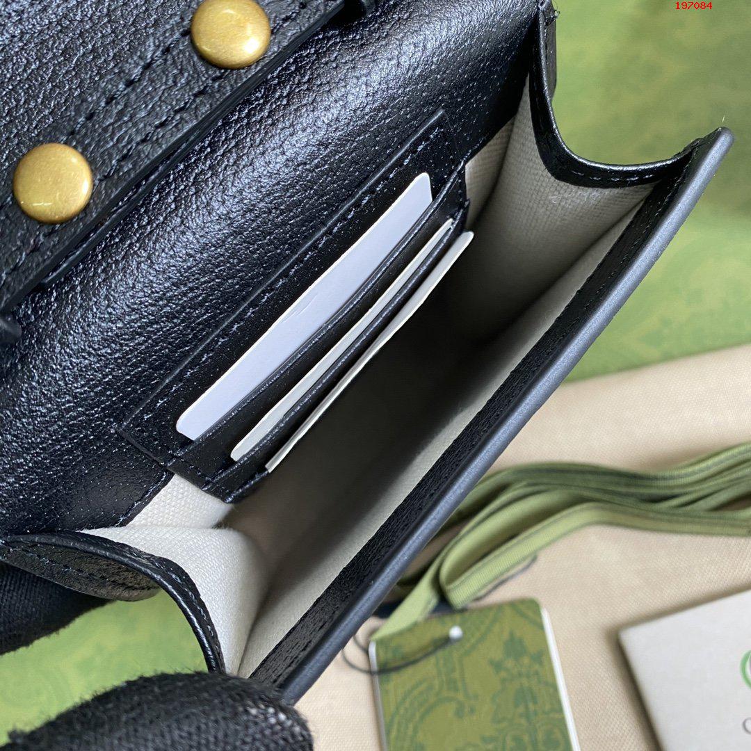 GUUCCCI 古奇配全套原廠綠盒包裝 原廠皮 進口線 芯片版Ｇ家新款迷妳手機袋新品￥1280-頂級1:1精品高仿包包香港台灣批發價格推薦微信哪裡買