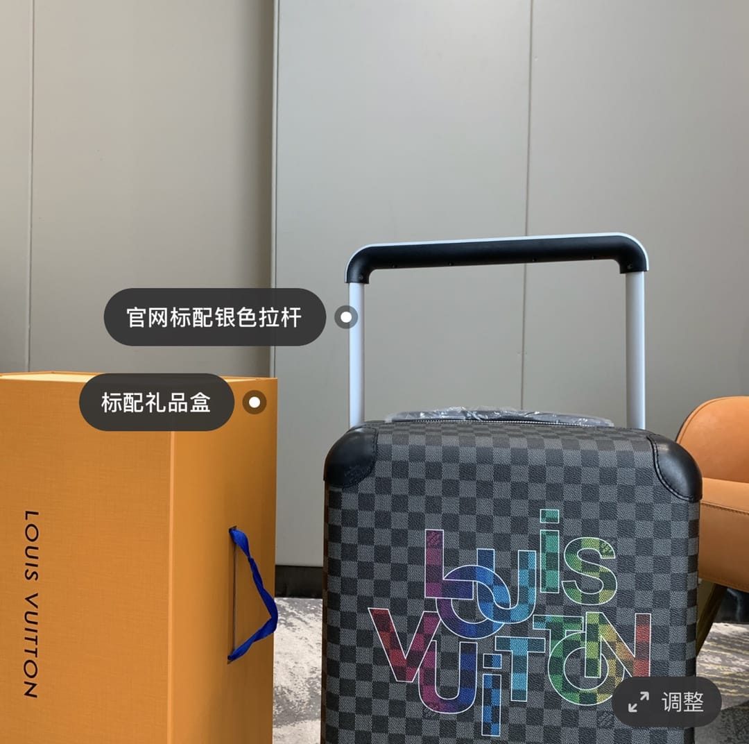 LV路易威登Damier Graphite 帆佈Horizon 50 厘米四輪拉桿箱¥5280.00-頂級1:1精品高仿包包香港台灣批發價格推薦微信哪裡買