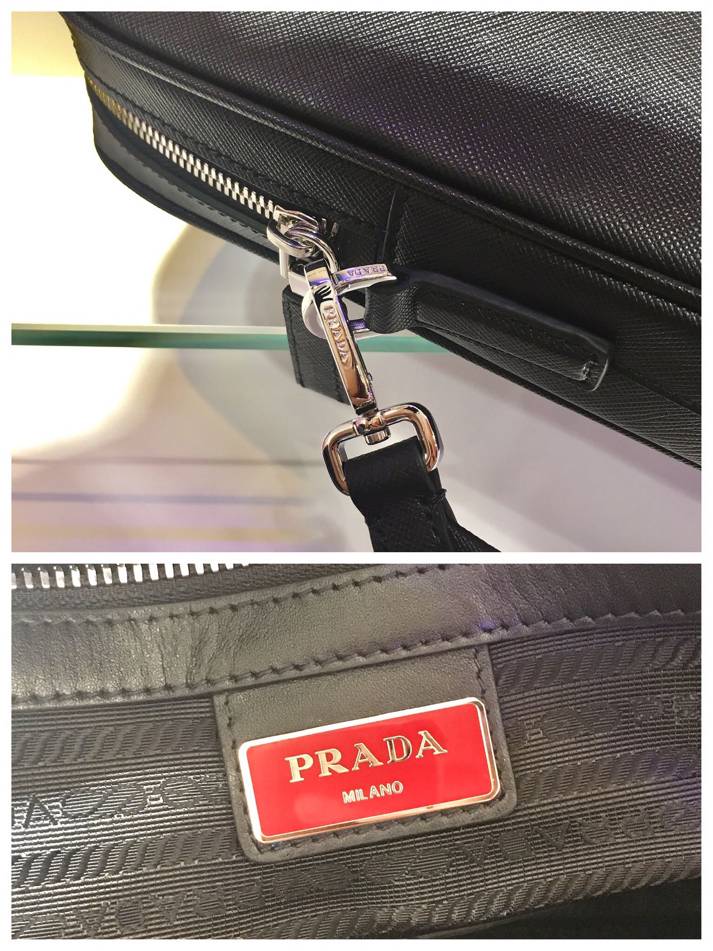 PRADA普拉達進口Saffiano十字紋牛皮公文包2VE368¥1980.00-頂級1:1精品高仿包包香港台灣批發價格推薦微信哪裡買