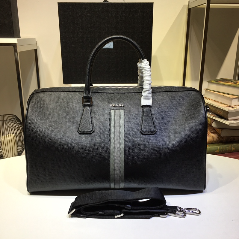 PRADA頂級原單正品級普拉達進口十字紋牛皮旅行包372R¥2980.00-頂級1:1精品高仿包包香港台灣批發價格推薦微信哪裡買