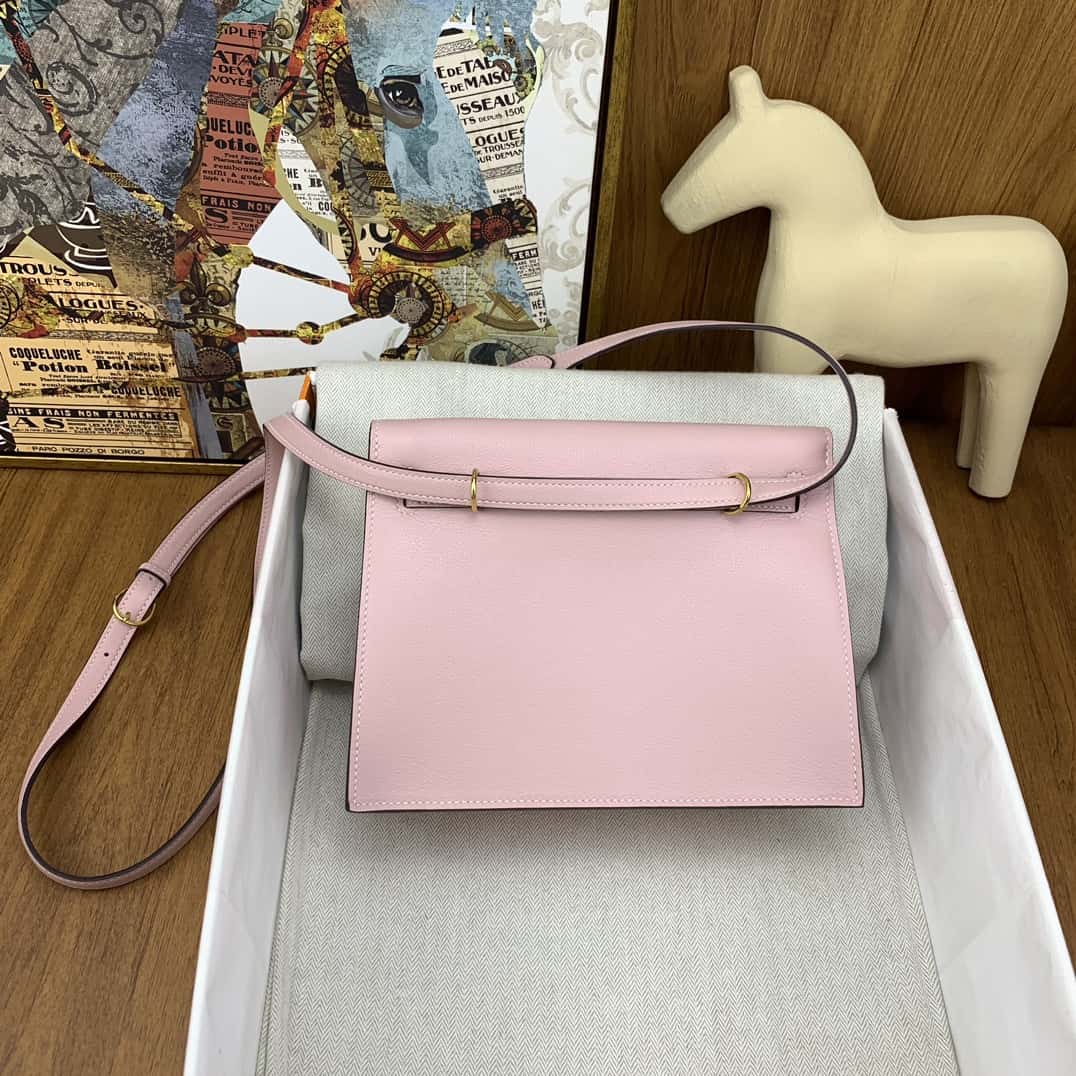 Hermès kelly danse 跳舞包 22cm evercolor 3Q粉 金扣-頂級1:1精品高仿包包香港台灣批發價格推薦微信哪裡買