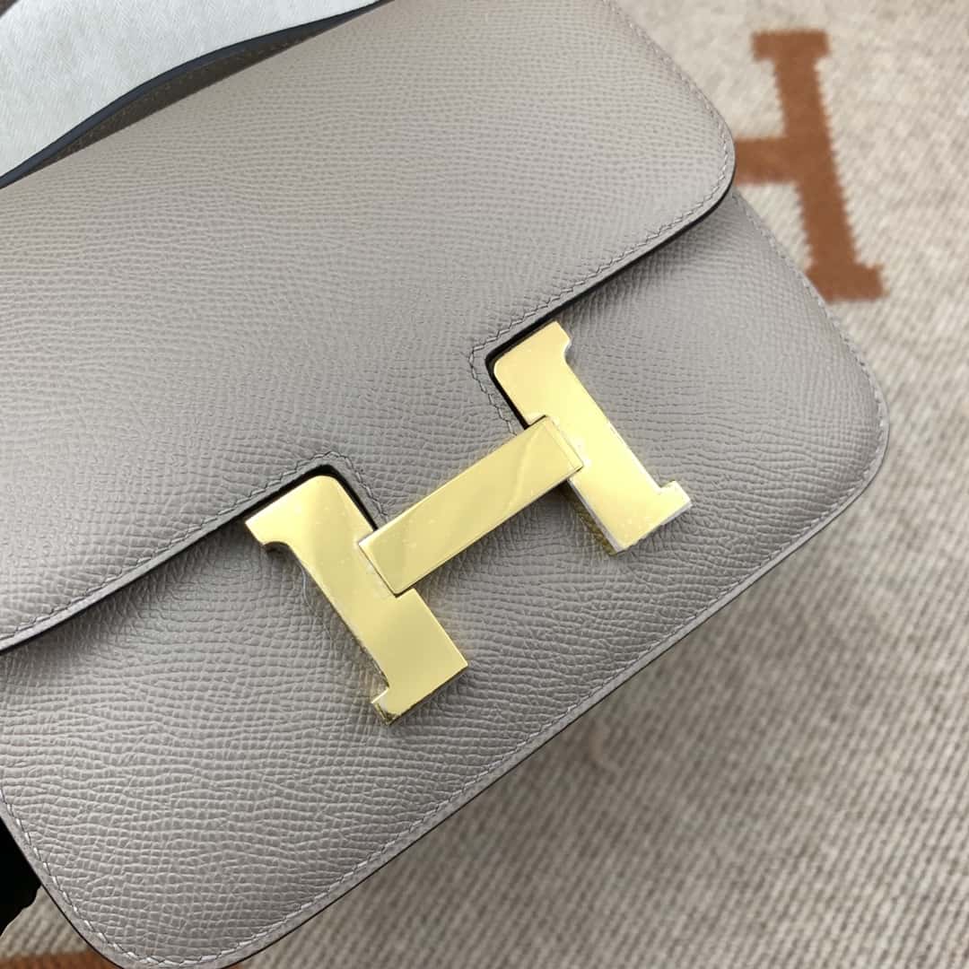 Hermès constance 19cm Epsom M8瀝青灰-頂級1:1精品高仿包包香港台灣批發價格推薦微信哪裡買