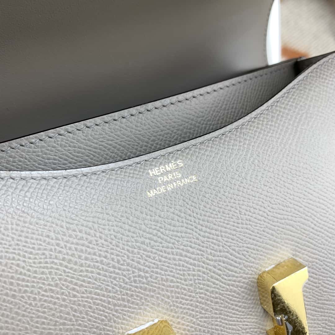 Hermès constance 19cm Epsom M8瀝青灰-頂級1:1精品高仿包包香港台灣批發價格推薦微信哪裡買