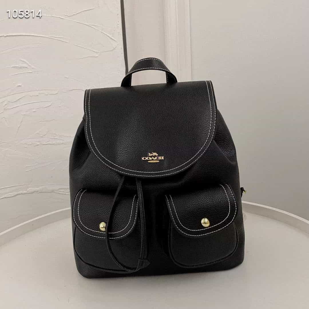 coa蔻 新款 Pennies Backpack女士雙肩包抽繩背包c4611 6145 6146-頂級1:1精品高仿包包香港台灣批發價格推薦微信哪裡買