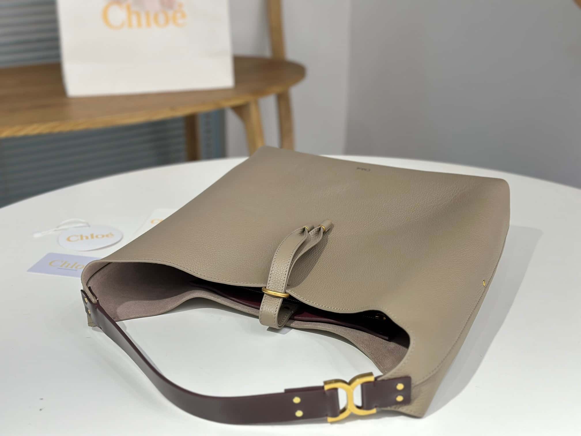 Chloe｜Marcie Hobo bag新款 36CM灰色-頂級1:1精品高仿包包香港台灣批發價格推薦微信哪裡買