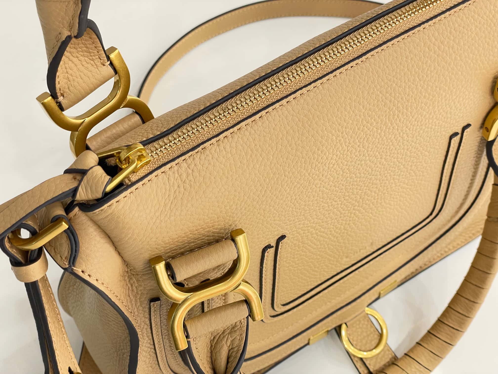 CHLOE marcie 中號 奶茶色-頂級1:1精品高仿包包香港台灣批發價格推薦微信哪裡買