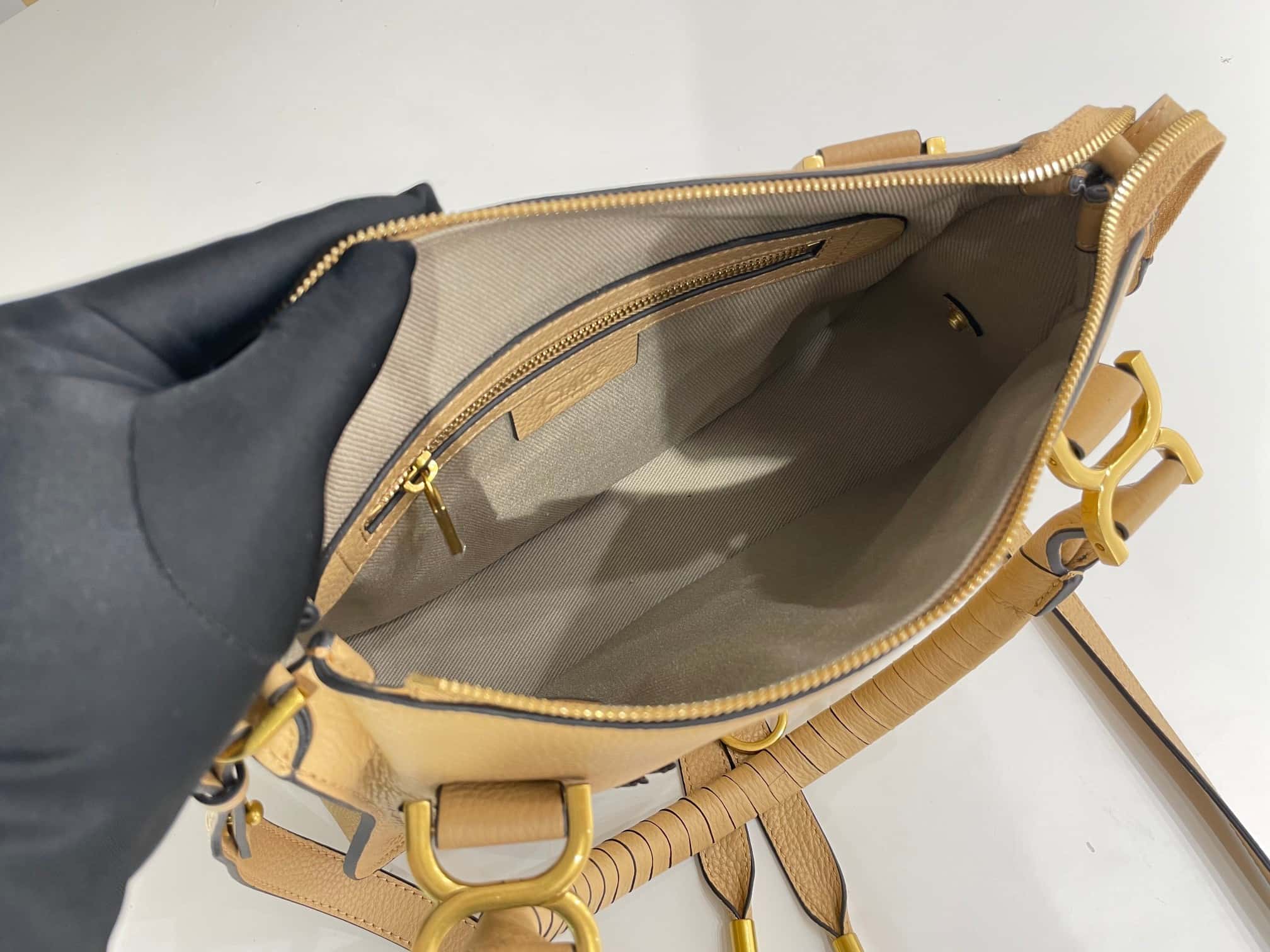 CHLOE marcie 中號 奶茶色-頂級1:1精品高仿包包香港台灣批發價格推薦微信哪裡買