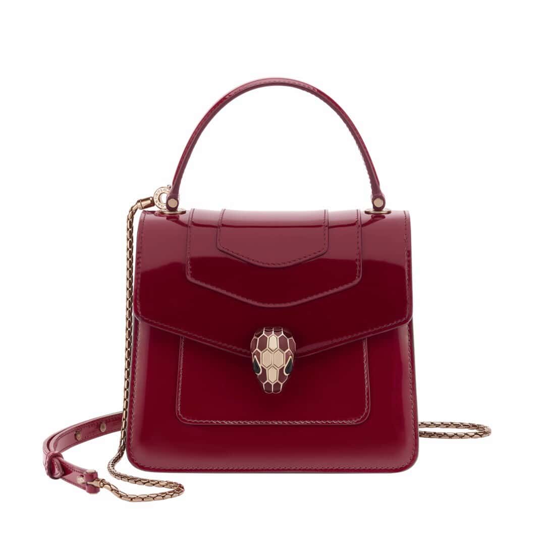 BVLGARI寶格麗 SERPENTI FOREVER 38329酒紅色18CM-頂級1:1精品高仿包包香港台灣批發價格推薦微信哪裡買