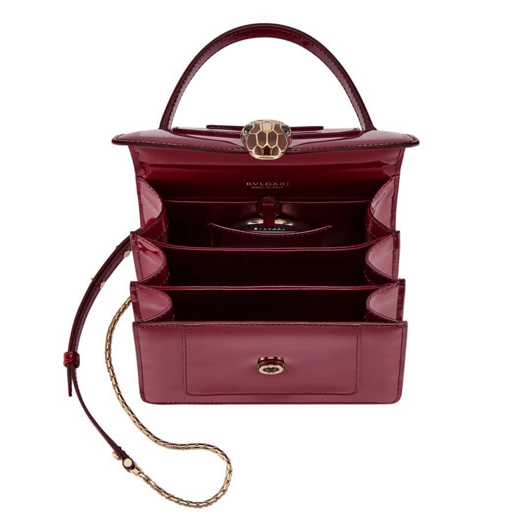 BVLGARI寶格麗 SERPENTI FOREVER 38329酒紅色18CM-頂級1:1精品高仿包包香港台灣批發價格推薦微信哪裡買