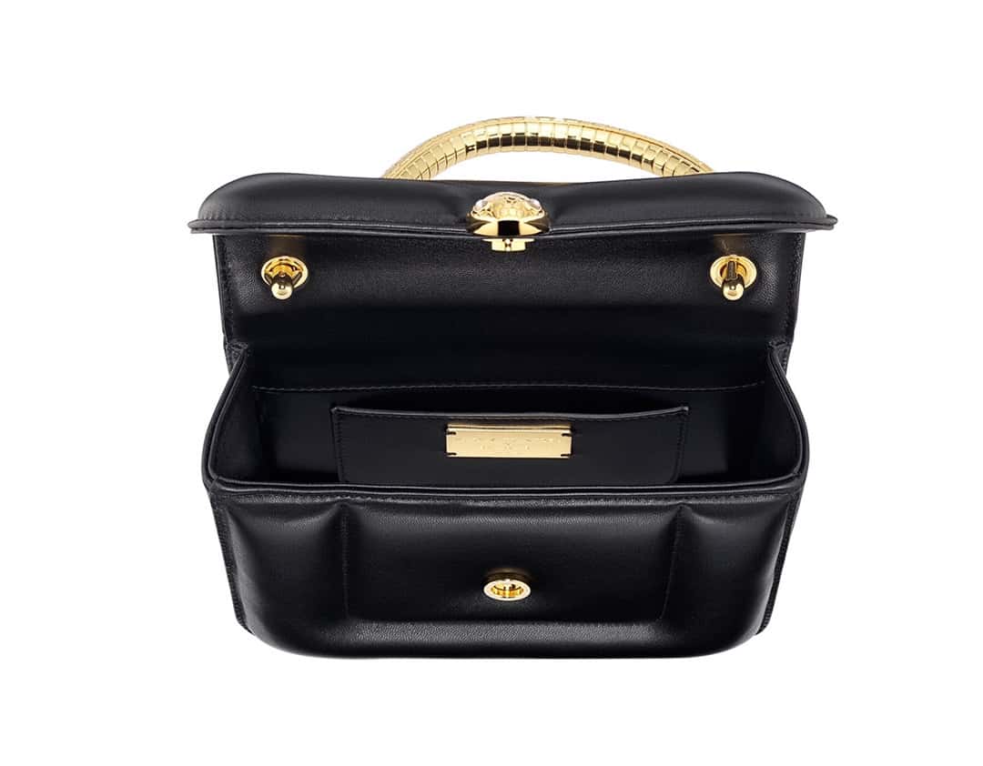 BVLGARI寶格麗 聯名設計款限量 Mary Katrantzou蛇頭包 291071黑色19CM-頂級1:1精品高仿包包香港台灣批發價格推薦微信哪裡買