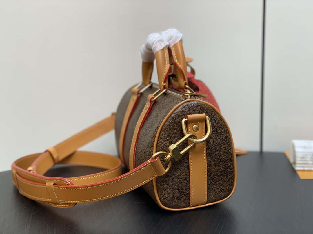 【原單精品】M11542老花 男包枕頭包speedy系列 KEEPALL BANDOULIÈRE 25手袋-頂級1:1精品高仿包包香港台灣批發價格推薦微信哪裡買