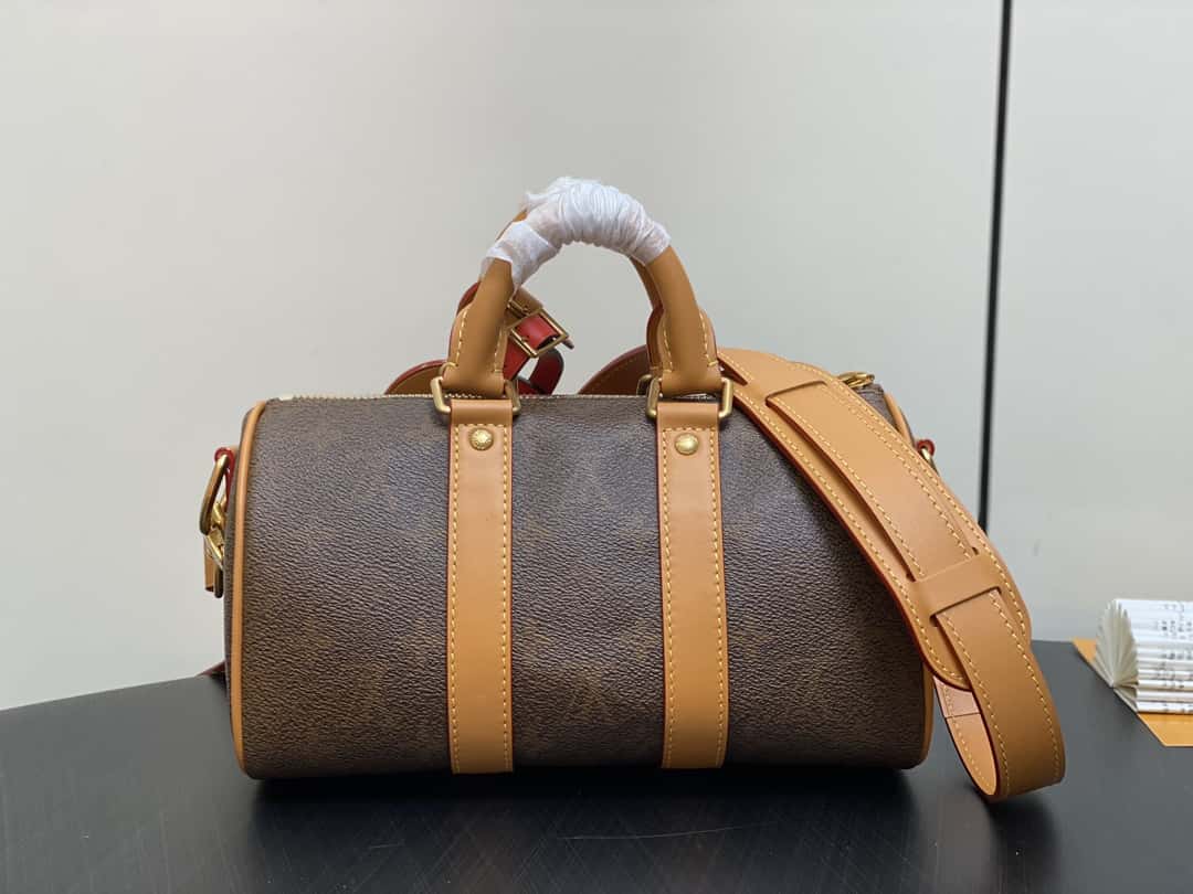 【原單精品】M11542老花 男包枕頭包speedy系列 KEEPALL BANDOULIÈRE 25手袋-頂級1:1精品高仿包包香港台灣批發價格推薦微信哪裡買