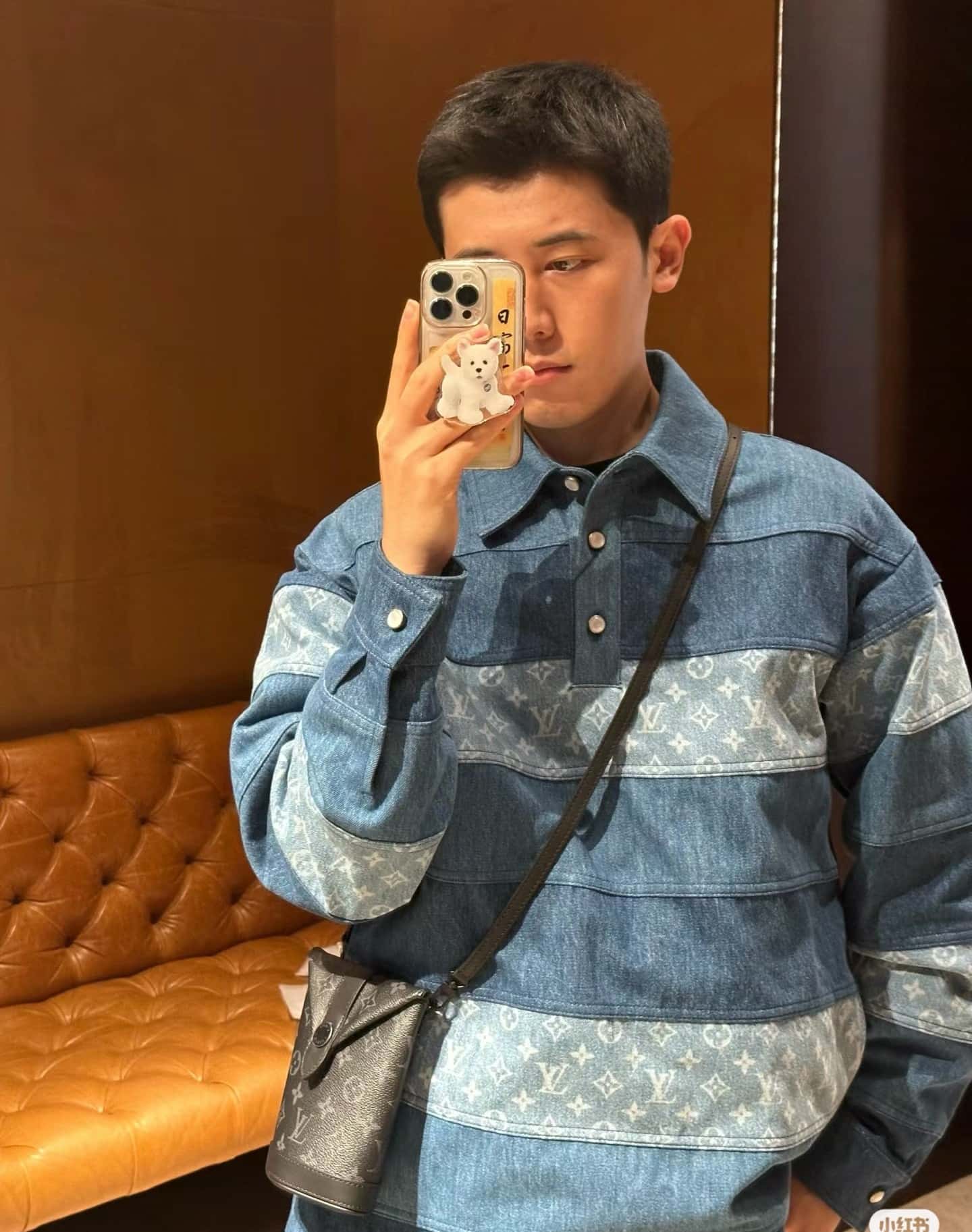 【原單精品】M11613黑花 男包薯條包系列 ENVELOPE POUCH薯條包-頂級1:1精品高仿包包香港台灣批發價格推薦微信哪裡買