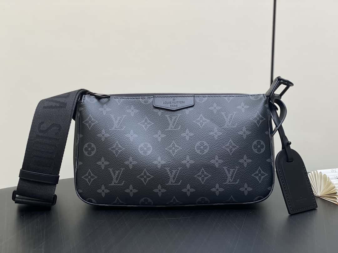 【原單精品】M11741黑花 男包麻將包系列 POCHETTE ACCESSOIRE麻將包-頂級1:1精品高仿包包香港台灣批發價格推薦微信哪裡買