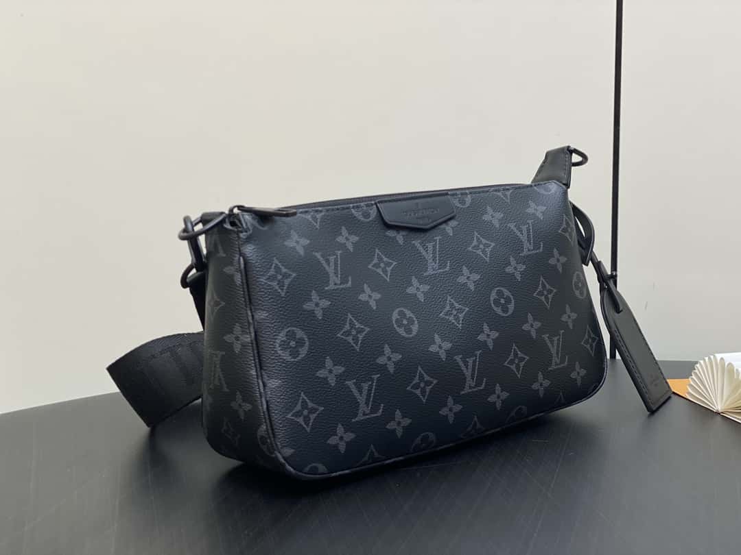 【原單精品】M11741黑花 男包麻將包系列 POCHETTE ACCESSOIRE麻將包-頂級1:1精品高仿包包香港台灣批發價格推薦微信哪裡買