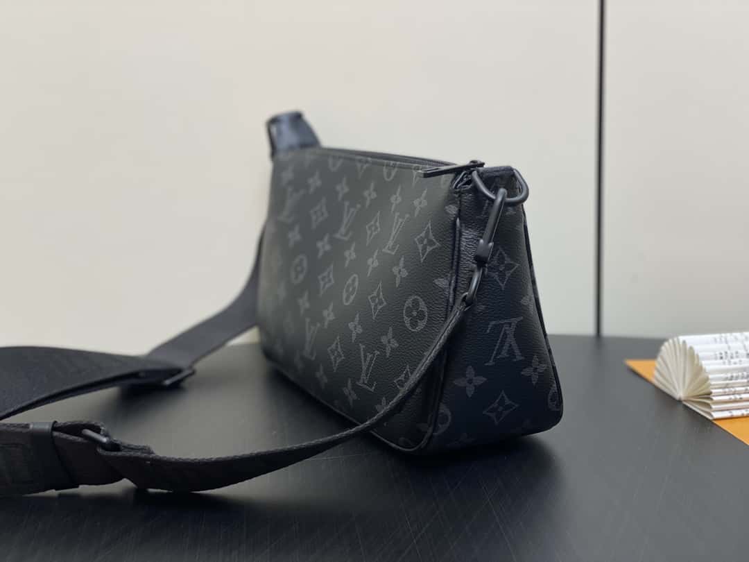 【原單精品】M11741黑花 男包麻將包系列 POCHETTE ACCESSOIRE麻將包-頂級1:1精品高仿包包香港台灣批發價格推薦微信哪裡買