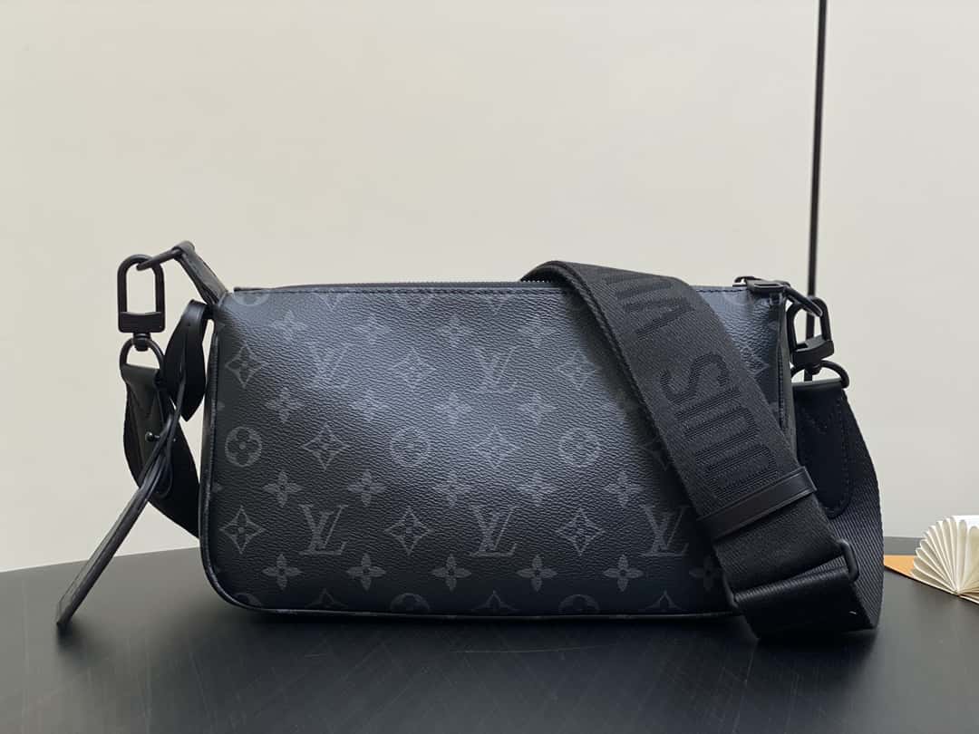 【原單精品】M11741黑花 男包麻將包系列 POCHETTE ACCESSOIRE麻將包-頂級1:1精品高仿包包香港台灣批發價格推薦微信哪裡買