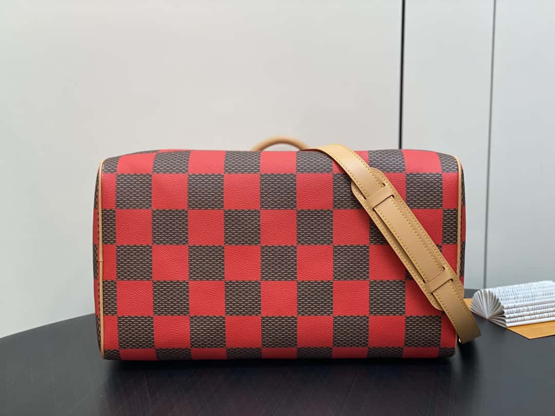 【原單精品】N40579綠色 N40580紅色 40cm旅行袋 Speedy Bandoulière 40手袋-頂級1:1精品高仿包包香港台灣批發價格推薦微信哪裡買