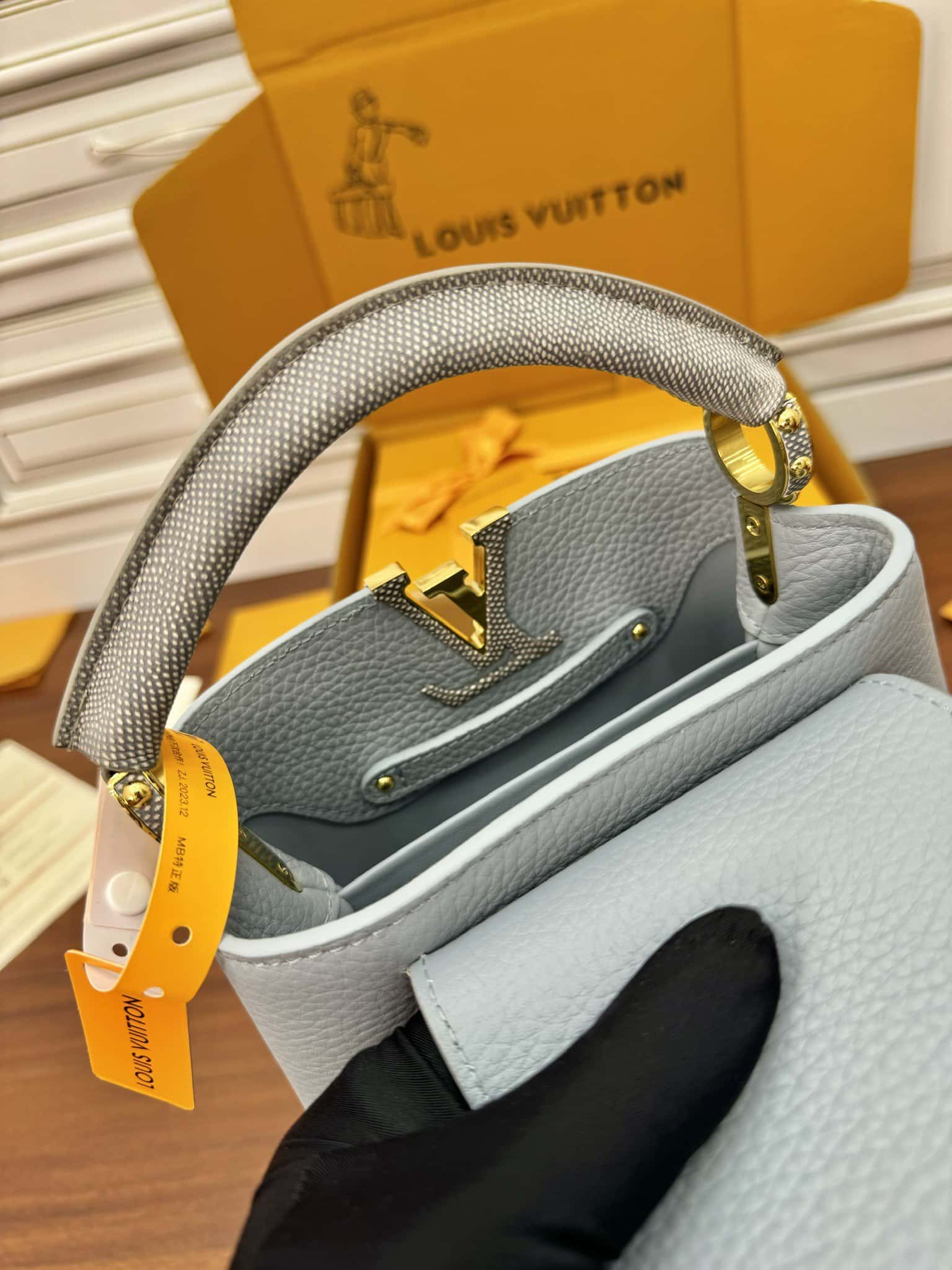 LV 正品級高仿包M22876蜥蜴皮特正版 Capucines Mini¥3,180.00-頂級1:1精品高仿包包香港台灣批發價格推薦微信哪裡買