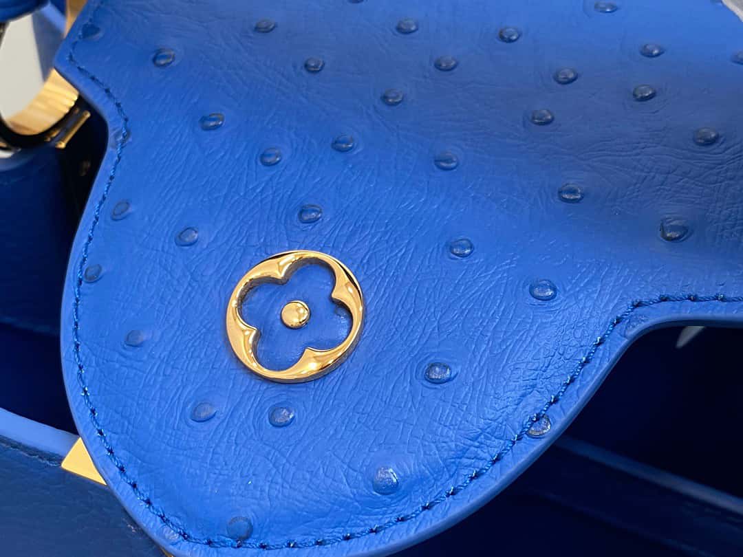 【原單精品】M81409藍色鴕鳥 全皮cap那英款繫列 Capucines 高仿中號手袋¥2,880.00-頂級1:1精品高仿包包香港台灣批發價格推薦微信哪裡買