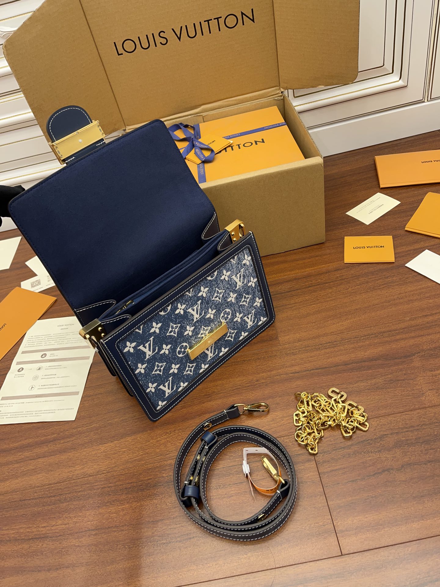 LV特級正品級高仿包 M59631 Dauphine 25 丹寧牛仔藍達芙妮¥2,480.00-頂級1:1精品高仿包包香港台灣批發價格推薦微信哪裡買