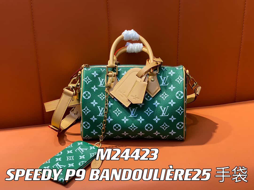 LV【原單精品】M24423綠色 全皮枕頭包speedy繫列 SPEEDY P9 BANDOULIÈRE25 原單手袋¥2,480.00-頂級1:1精品高仿包包香港台灣批發價格推薦微信哪裡買