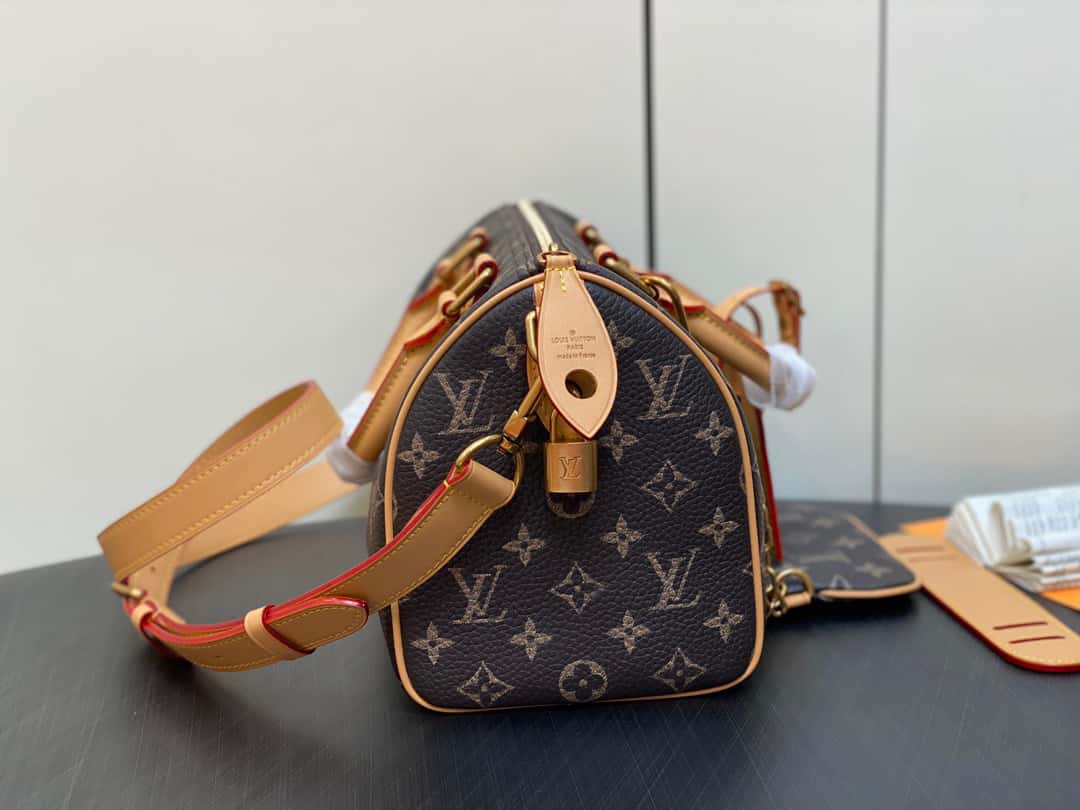 LV【原單精品】M24443咖啡色 全皮高仿枕頭包speedy繫列 SPEEDY P9 BANDOULIÈRE25 手袋¥2,480.00-頂級1:1精品高仿包包香港台灣批發價格推薦微信哪裡買