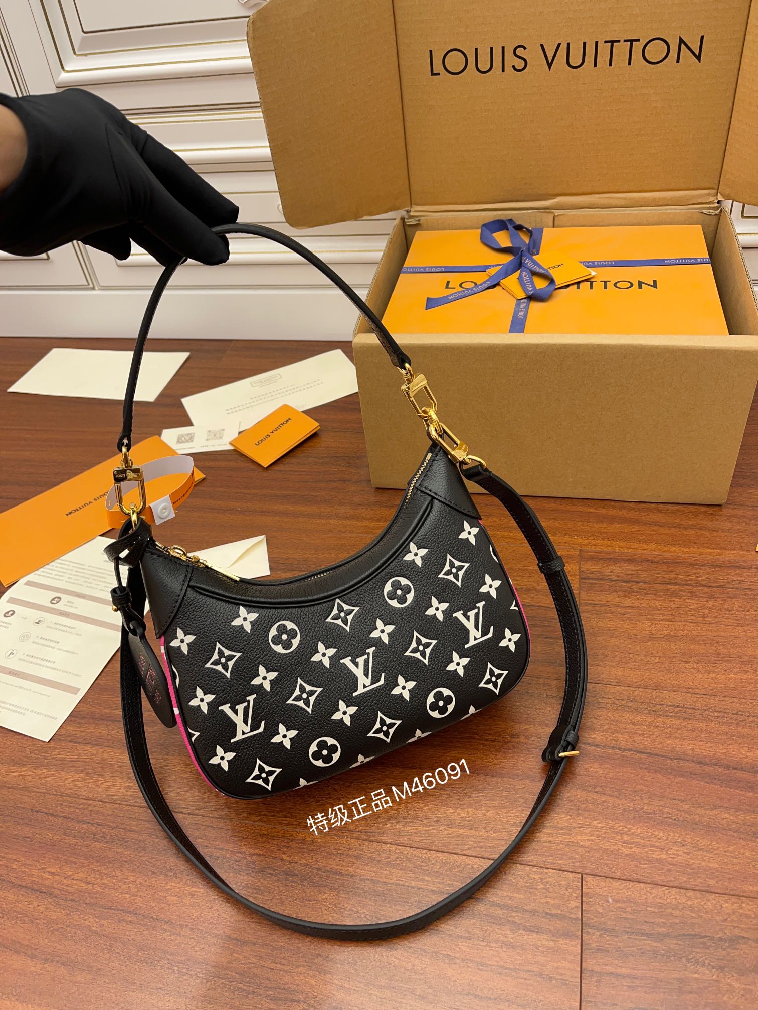 LV A級出品原單包 M46091 Bagatelle腋下包¥2,480.00-頂級1:1精品高仿包包香港台灣批發價格推薦微信哪裡買