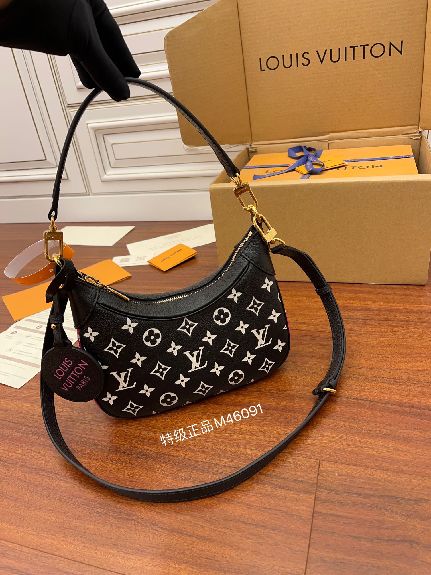LV A級出品原單包 M46091 Bagatelle腋下包¥2,480.00-頂級1:1精品高仿包包香港台灣批發價格推薦微信哪裡買