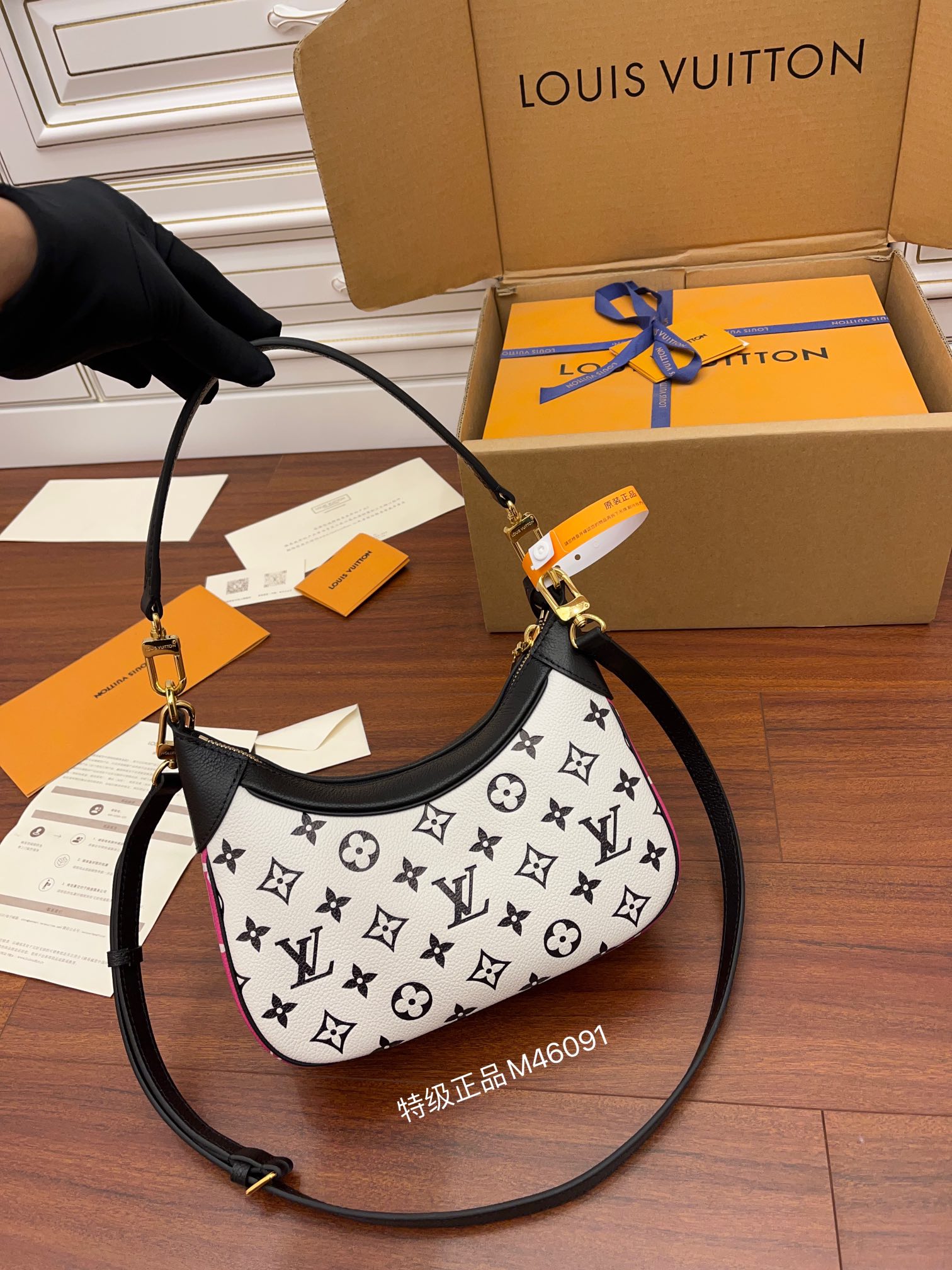 LV A級出品原單包 M46091 Bagatelle腋下包¥2,480.00-頂級1:1精品高仿包包香港台灣批發價格推薦微信哪裡買