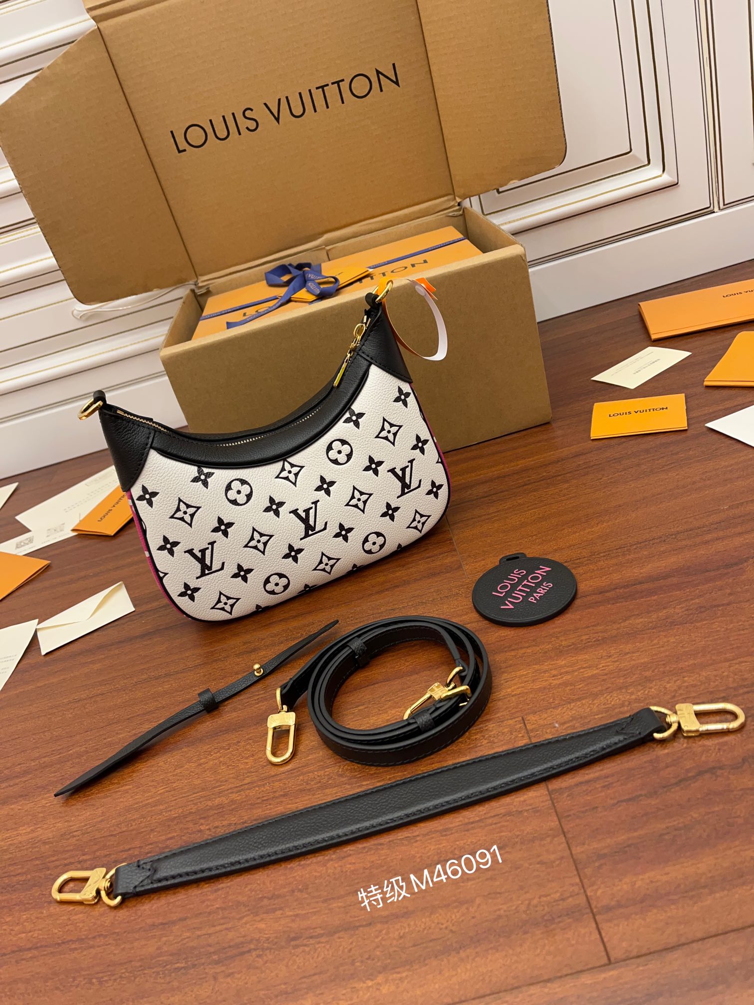 LV A級出品原單包 M46091 Bagatelle腋下包¥2,480.00-頂級1:1精品高仿包包香港台灣批發價格推薦微信哪裡買